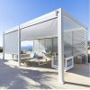 Store blanc pour côté 6 mètres pour pergola Evora 3.60 x 6 mètres