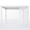 Persienne blanche pour côté 3 mètres pour pergola Evora 3.60 x 6 mètres