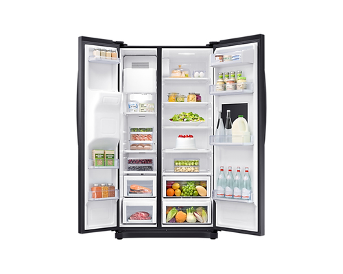 Samsung RS50N3803BC frigo américain Autoportante 535 L F Noir Éco-énergétique