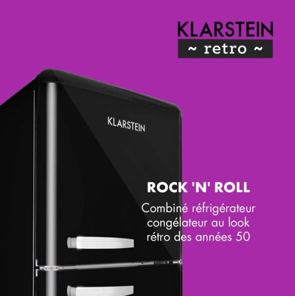 KLARSTEIN Audrey Retro - Frigo réfrigérateur Éco-énergétique