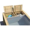 Piscine hors-sol , bois Pool'n box BWT MYPOOL ,rectangulaire x L 6.1 x l 2.37 x H