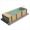 Piscine hors-sol , bois Pool'n box BWT MYPOOL ,rectangulaire x L 6.1 x l 2.37 x H