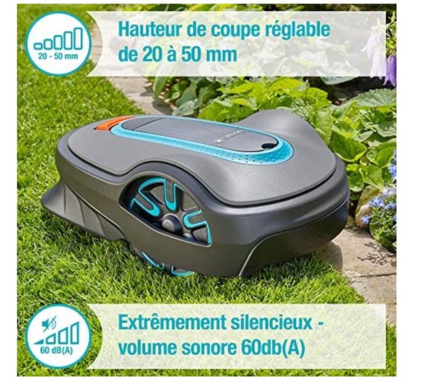 Tondeuse robot GARDENA - SILENO life 1250-15103-26