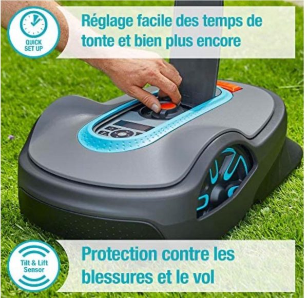 Tondeuse robot GARDENA - SILENO life 1250-15103-26