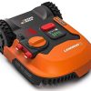 WORX - Tondeuse Robot connectée sans Fil LANDROID - WR141E - jusqu'à 500m² (Installation Facile, tond sous la Pluie, Autonome, contrôle à Distance, Tonte Intelligente avec Coupe près des Bordures)