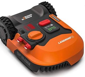 WORX - Tondeuse Robot connectée sans Fil LANDROID - WR141E - jusqu'à 500m² (Installation Facile, tond sous la Pluie, Autonome, contrôle à Distance, Tonte Intelligente avec Coupe près des Bordures)