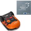 WORX - Tondeuse Robot connectée sans Fil LANDROID - WR141E - jusqu'à 500m² (Installation Facile, tond sous la Pluie, Autonome, contrôle à Distance, Tonte Intelligente avec Coupe près des Bordures)