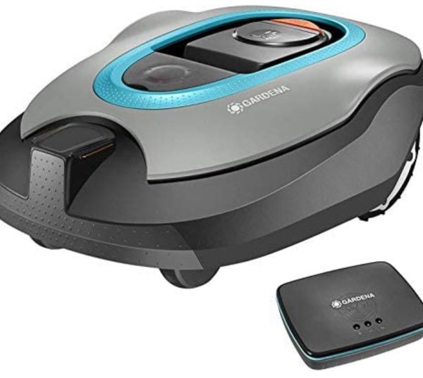 Gardena kit smart SILENO+ : tondeuse robot pour surfaces jusqu'à 1 600 m², commande confortable par smart App, avec smart Gateway (19064-66)