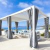Pergola Evora grand modèle Blanche 6 x 3,6 m - Aluminium traité époxy