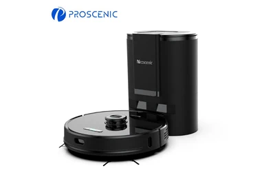 PROSCENIC ASPIRATEUR ROBOT ET LAVEUR INTELLIGENT M8 PRO AVEC LE COLLECTEUR AUTOMATIQUE DES POUSSIÈRES, NAVIGATION AU LASER 8.0, 3000PA, NOUVELLE SÉRIE 2021